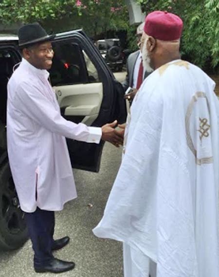 Just In Goodluck Jonathan Visits Former Presidents Ibb And Abubakar