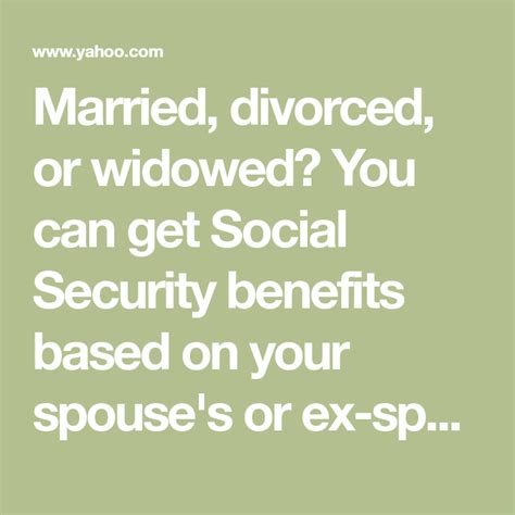 Here S How Your Marital Status Affects Your Social Security Benefits