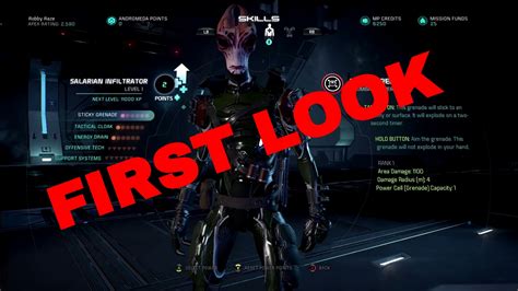 Mass Effect Andromeda Multiplayer Salarian Infiltrator Skill Tree