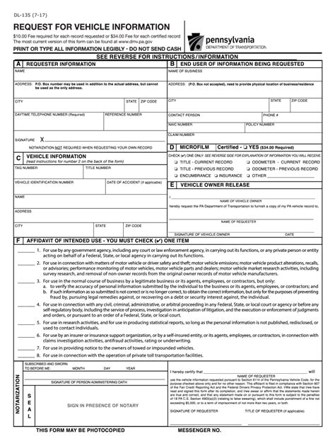 Pa Dl 135 2017 Fill And Sign Printable Template Online Us Legal Forms