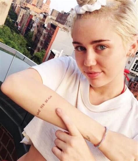 Best Miley Cyruss Tattoo Ideas And Designs Trending Tattoo