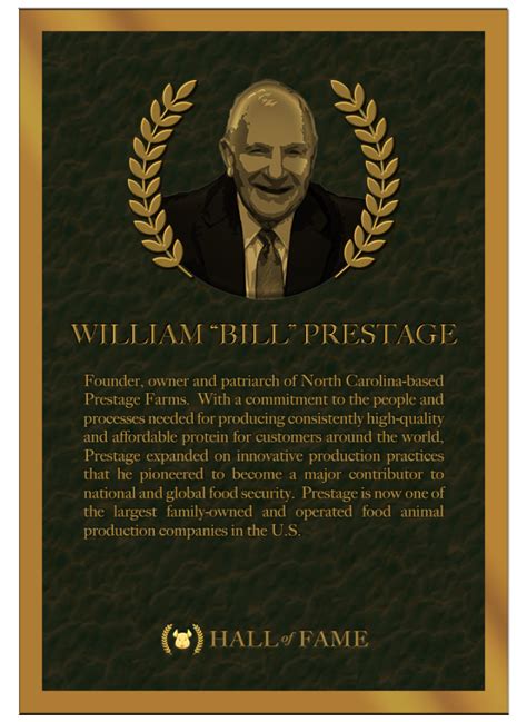 2023 Swine Hall Of Fame Inductee William “bill” Prestage Complete Swine News
