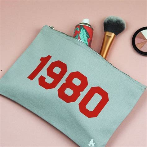 Personalised 40th birthday gifts australia. Personalised Year Make Up Bag - For 18th 21st 30th 40th ...