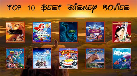 My Top 10 Favorite Disney Movies By Jplover764 On Deviantart
