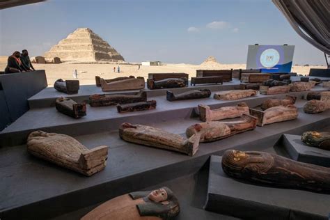 Egypt Finds Treasure Trove Of Over 100 Sarcophagi At Saqqara Necropolis