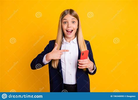 Portrait Of Her She Nice Attractive Pretty Cheerful Cheery Long Haired Girl Using Cell
