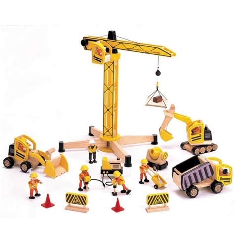 Wooden Construction Site Set Imaginative Play From Early Years