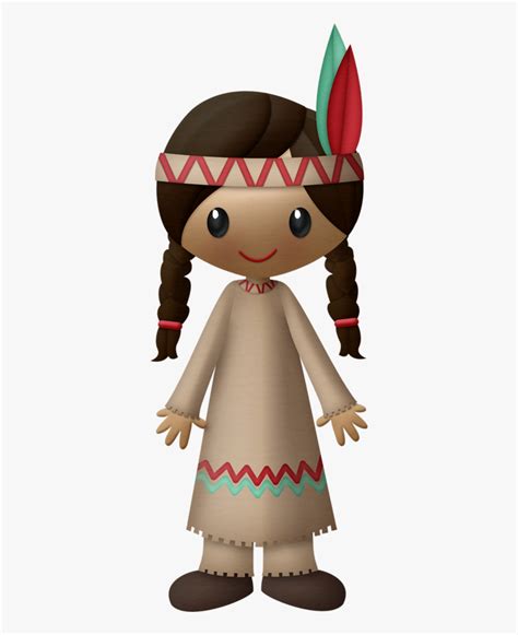 Ф Native American Girl Cartoon Free Transparent Clipart Clipartkey