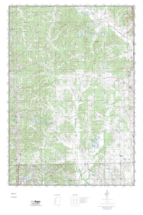 Mytopo Benton Mississippi Usgs Quad Topo Map