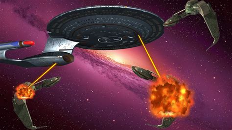 Uss Enterprise D Vs The Klingons Star Trek Bridge Commander