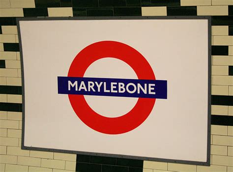 Marylebone Underground Station Modern Panel Roundel Flickr