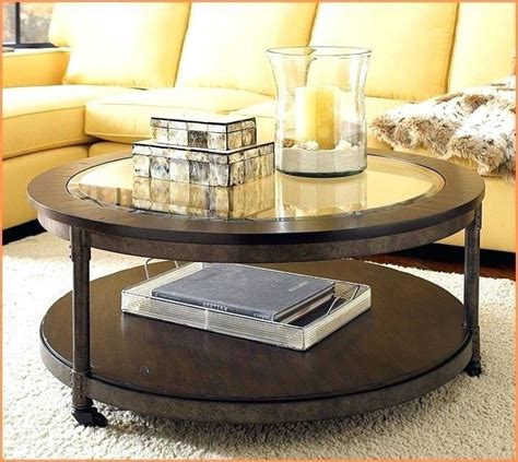 2 tier round trolley with wheels home decor storage side table living room. Round Glass Coffee Table Decorating Ideas | Round glass ...