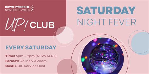 Up Club Saturday Night Fever 3rd February 2024 Hosted Online Sat