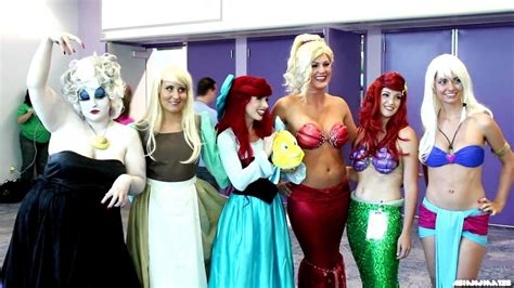 D23 Expo Fans Dress As Disney Characters Disney Princesses Cosplay Comic Con Youtube