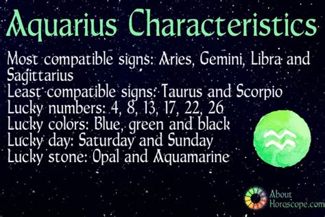 ♒ Aquarius Traits Personality And Characteristics