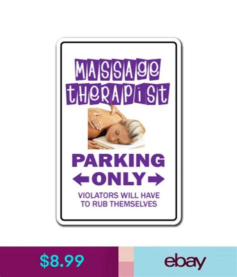 Plaques And Signs Massage Therapist Sign Parking Signs Masseuse Therapy