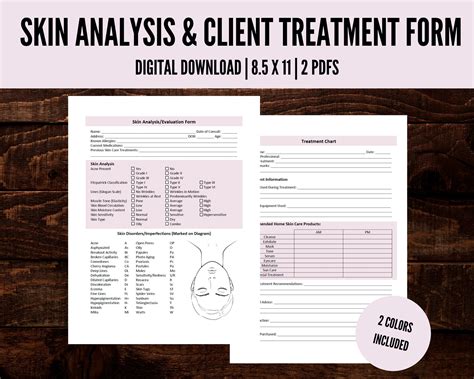 Starting A Beauty Business And Need Skin Analysis Forms To Professionalize Your Business And