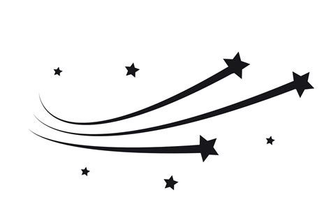 Shooting Star Silhouette Vector Art Icons And Graphics For Free Download