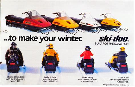Classic Snowmobiles Of The Past The 1986 Ski Doo Line Up