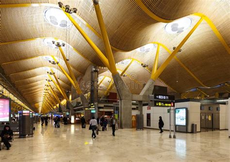Interior Of Barajas Airport Madrid Editorial Stock Photo Image Of