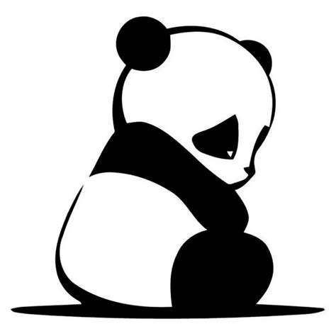 15 2 14 7cm cute upset sad little panda car sticker funny vinyl car styling laptop window wall