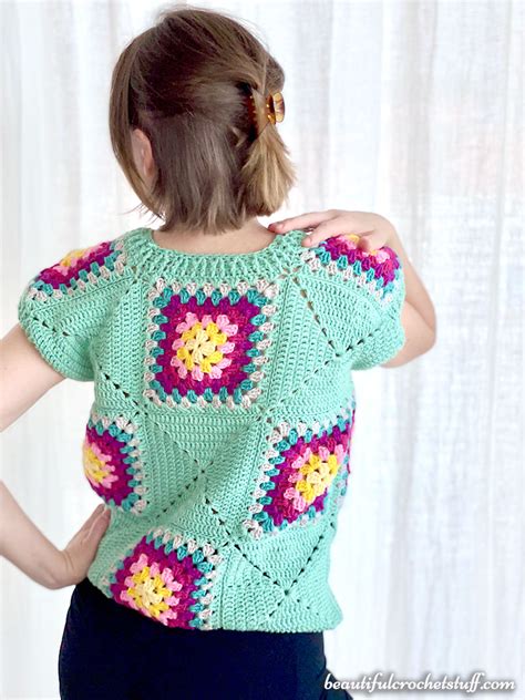 Patchwork Granny Square Vest Free Pattern Beautiful Crochet Stuff