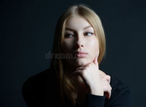 Spiritual Portrait Russian Beautiful Girl Long Hair Stock Photos Free