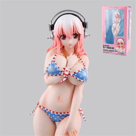 Buy Action Figure Super Sonico Sexy Bikini Model Cartoon Doll Pvc 28cm Japanese