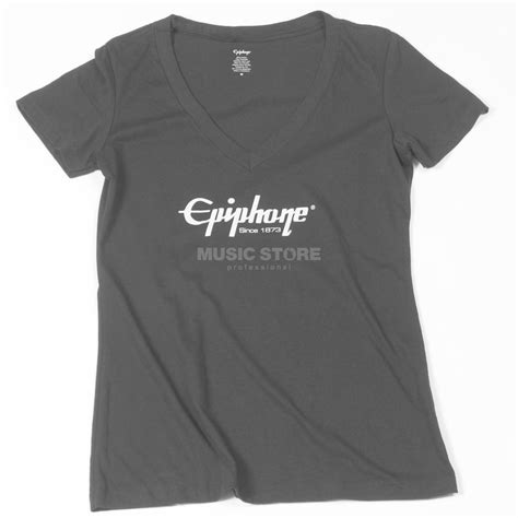 Epiphone Womens V Neck T Shirt Xl Dv247