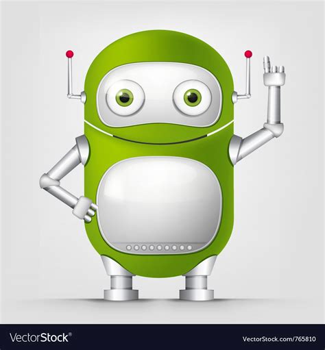 Cartoon Character Android Royalty Free Vector Image