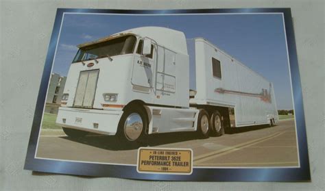 Peterbilt 362e Performance Trailer 1994 Truck Framed Picture Truck