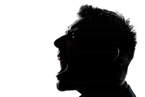 Shouting Screaming Men Silhouette Stock Photos Pictures And Royalty Free