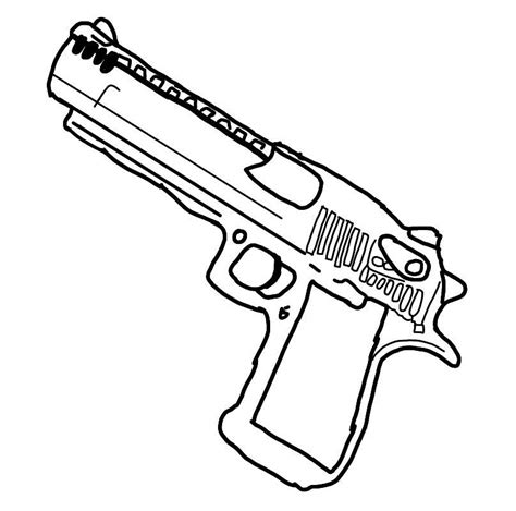 Пистолет Раскраска Картинки Telegraph