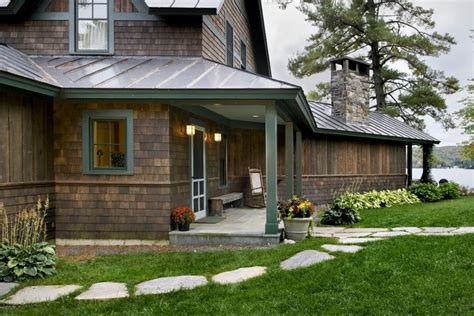 Lake House Rustic Exterior Burlington By Smith