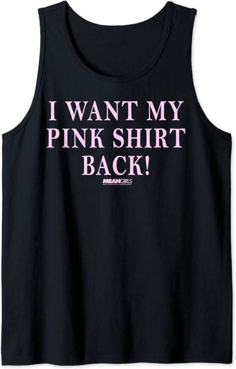 Mean Girls Damian I Want My Pink Shirt Back Tank Top