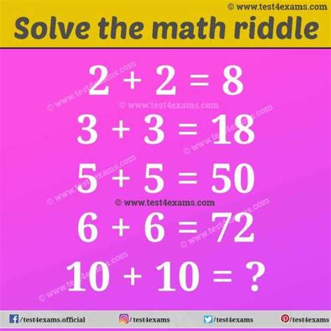 Only Genius Can Solve The Math Riddles Math Puzzles Test 4 Exams