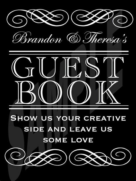 Custom Designed Wedding Guest Book Sign Etsy Guest Book Sign