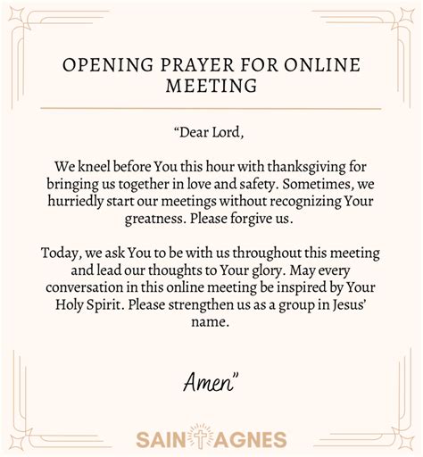 7 Short Opening Prayers For A Virtual Meeting With Images