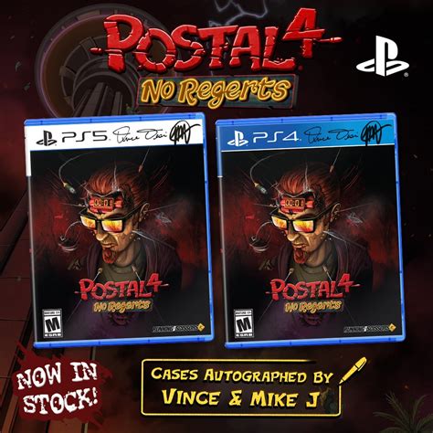 Signed Postal 4 Ps5ps4 Physical Release Running With Scissors