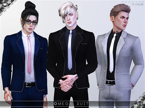 Pralinesims Omega Suit Sims 4 Male Clothes Sims 4 Clothing Sims 4