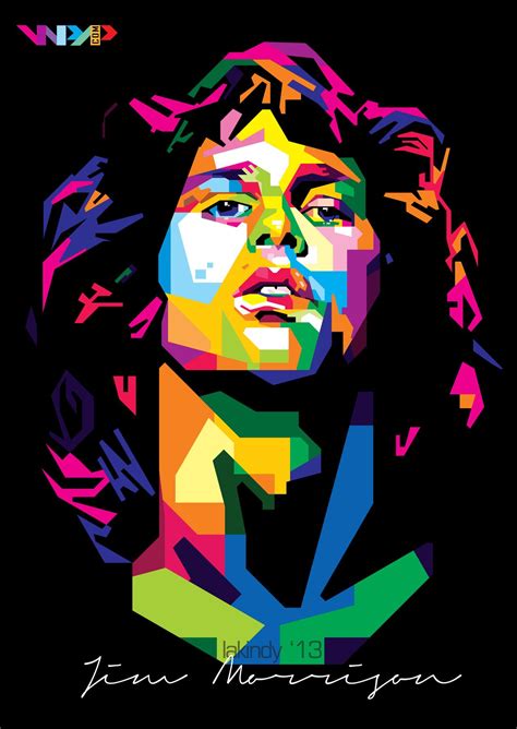 Jim Morrison In Wpap Pop Art Portraits Pop Art Art