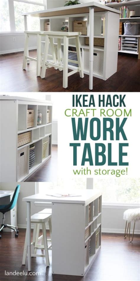 Ikea Hack Craft Room Work Table