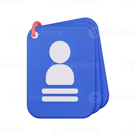 3d Contact Book Icon 10873225 Png