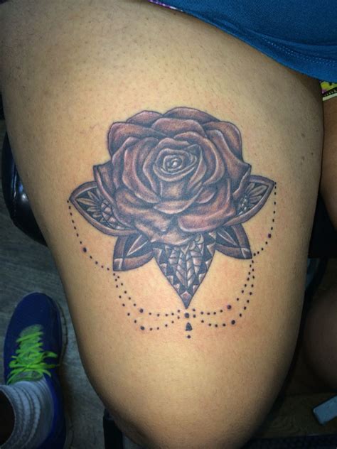 Top 103 lotus flower tattoo ideas 2021 inspiration guide. Black and grey rose tattoo done by Ricky Garza in victoria ...