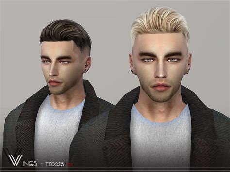 Male Hair Tz0628 By Wingssims Liquid Sims