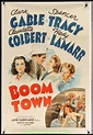 BOOM TOWN MOVIE POSTER Style D 27x41 LB VF CLARK GABLE SPENCER TRACY ...