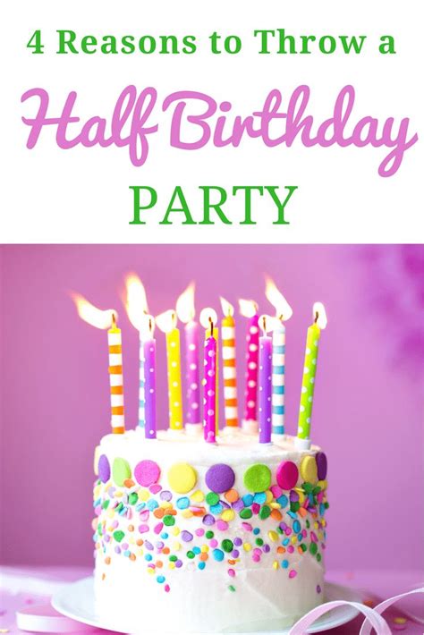 Half Birthday Party Half Birthday Half Birthday Cakes