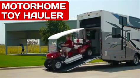 Motorhomes With Garages Best Toy Haulers Outlaw Rv Review Youtube