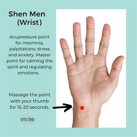 Acupressure Point To Relieve Stress Anxiety And Insomnia Little Sage Acupuncture And Herbal