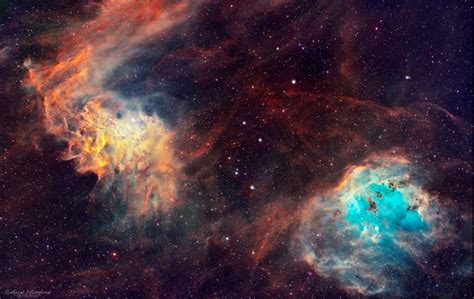 Tadpoles And Flaming Star Nebulae Richard Whitehead Photography
